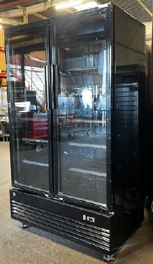 Matériel occasion Vitrine Libre-Service noire – 2 portes vitrées - METRO