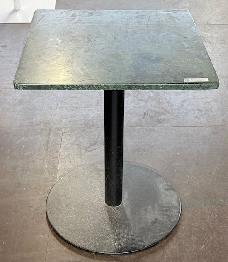 Matériel occasion Table carré - Plateau marbre vert